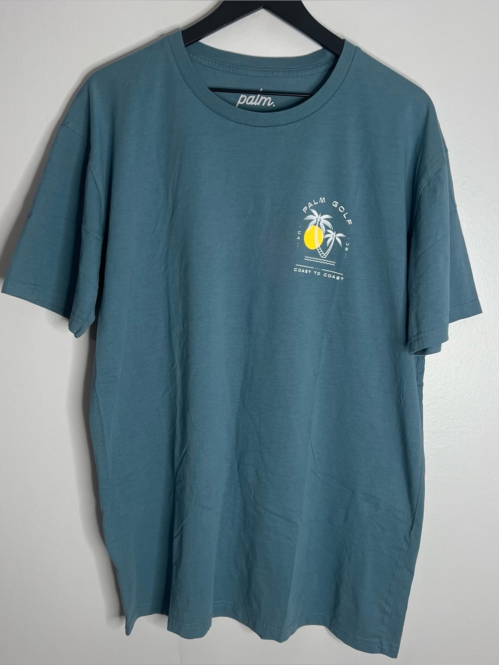 Palm Golf Coast To Coast T Shirt Mens XL Blue